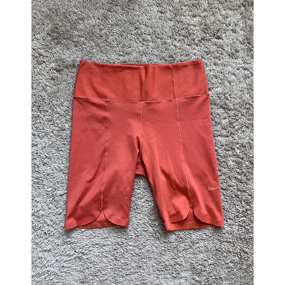 Nike Pants - Nike One Luxe Icon Clash Women's 7" Shorts in Sienna (Orange) Size SMALL